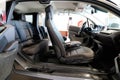 Bordeaux , Aquitaine / France - 10 14 2019 : BMW interior detail of i3 Electric Car open five door urban electric automobile