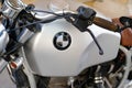 BMW Motorrad motorbike sign brand and text logo on fuel tank motorcycle