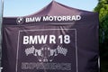 Bmw r18 experience tour motorbike logo brand and text sign of custom motorcycle modern