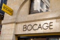 Bocage logo brand and text sign of fashion shoes for men and women