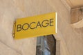 Bocage logo brand and text sign front facade wall boutique French store of fashion