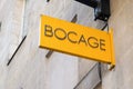 Bocage logo sign and text brand on store sell shoes for man woman and children footwear