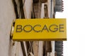 Bordeaux , Aquitaine / France - 07 28 2020 : Bocage logo and text sign of French store of fashion shoes for men and women