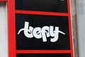 Bopy logo sign and text brand of footwear quality shoes company for children kids