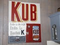 Bouillon Kub logo brand and text sign interior store wall grocery shop stock broth