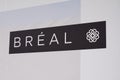 Breal sign brand shop and text logo retailer store clothing Breal fashion women chain Royalty Free Stock Photo