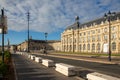 Building aside quay street in city center of Bordeaux France Royalty Free Stock Photo