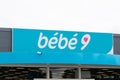 BÃÂ©bÃÂ©9 logo bebe 9 and text sign front of store baby french dedicated to babies and