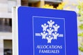 Bordeaux , Aquitaine / France - 10 17 2019 : Caisse allocations familiales logo sign means caf Family Allowances Fund office