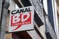 Canal bd librairie bookstore sign brand and text logo shop wall boutique library books