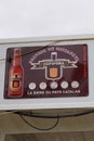 Cap d`ona logo text and brand sign of cervesa de catalunya beer from Catalan french an