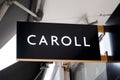Caroll logo brand and text sign of fashion clothes store for women girls shop Royalty Free Stock Photo