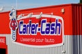 Bordeaux , Aquitaine / France - 10 30 2019 : carter cash Service facility logo shop sign Automotive facility store garage