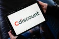 Bordeaux , Aquitaine / France - 12 12 2019 : Cdiscount logo sign on tablet screen high-tech leisure fashion and food open