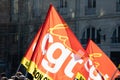 CGT text sign and brand logo flag of General Confederation of Labour national trade