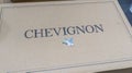 Chevignon shop brand logo and sign text French fashion clothing