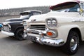 Bordeaux , Aquitaine / France - 06 10 2020 : Chevrolet Apache 31 Fleetside pickup truck white classic vintage car Royalty Free Stock Photo