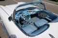 Chevrolet Corvette interior dashboard seat on vintage fifties race muscle american car Royalty Free Stock Photo