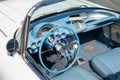 Chevrolet Corvette interior retro oldtimer convertible classic car dashboard Royalty Free Stock Photo