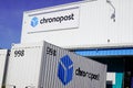 Bordeaux , Aquitaine / France - 10 27 2019 : Chronopost logo delivery building stockage store warehouse