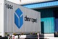 Bordeaux , Aquitaine / France - 10 27 2019 : Chronopost signage logotype on container side for truck in warehouse
