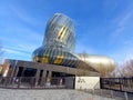 Cite du vin in town Bordeaux building modern design of international city wine museum