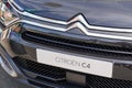 Citroen C4 logo sign and brand text on front face car in dealership shop