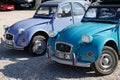 Citroen 2CV french classic car parked in city france street Royalty Free Stock Photo