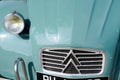 Citroen 2CV  logo brand retro vintage french historical car ancient Royalty Free Stock Photo