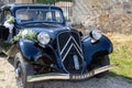 citroen traction avant vintage classic car french sign and logo chevron stripe with