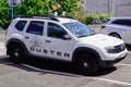 Bordeaux , Aquitaine / France - 08 04 2020 : Dacia Duster car SUV with adventure text and sign logo of limited model