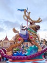 Disney OLAF SNOWMAN Frozen in Disneyland Paris park in Marne-la-Vallee
