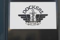 Dockers shop sign and text on boutique Apparel Store logo work wear