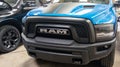 dodge ram us truck logo sign and brand text on pickup suv car