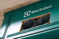 Electrolux logo brand and text facade sign washing machine store Laundry shop