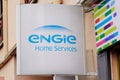 Bordeaux , Aquitaine / France - 02 20 2020 : Engie home services logo sign french multinational brand electric utility company