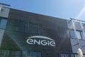 Engie logo brand and text sign facade office electric utility company Royalty Free Stock Photo