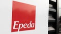 Epeda logo text and sign brand facade store french bedding mattresses and box springs