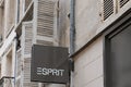 Esprit logo text store signage brand shop chain sign of women girls boutique fashion