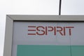 esprit logo text store wall signage brand shop chain sign facade boutique fashion