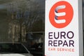 Euro repar car service sign and logo station shop Automotive facility store garage Royalty Free Stock Photo
