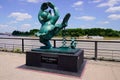 Exhibition Le chat deambule The cat walks statue tutu and jack mouse in Bordeaux by