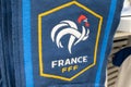 Fff french football soccer ball French football team scarf to support blue white red