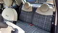 fiat 500 blue grey neo retro seat car interior