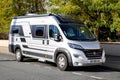 Fiat ducato Adria van RV for holiday trip in motorhome Vacation in camper van street