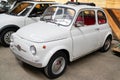 Fiat 500 white vintage model old timer car sixties