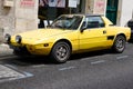 Fiat X1/9 Bertone yellow vintage sports car oldtimer classic