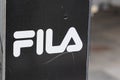 Fila logo brand and text sign italian sportswear manufacturer shoes and apparel