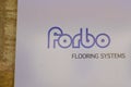 forbo flooring systems logo brand and sign text global manufacturer of high-quality Royalty Free Stock Photo