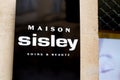 Bordeaux , Aquitaine / France - 10 06 2019 : french Sisley store sign logo shop beauty luxury Italian fashion brand in Benetton